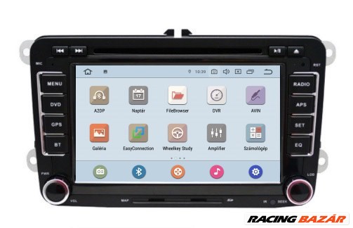 Volkswagen Android 10 Multimédia, VW Rádió, GPS, Fejegység, Autóhifi, Tolatókamerával! 3. kép