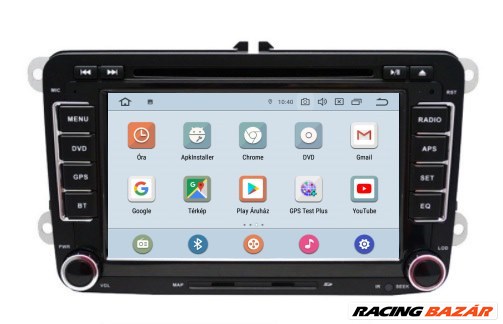 Volkswagen Android 10 Multimédia, VW Rádió, GPS, Fejegység, Autóhifi, Tolatókamerával! 4. kép