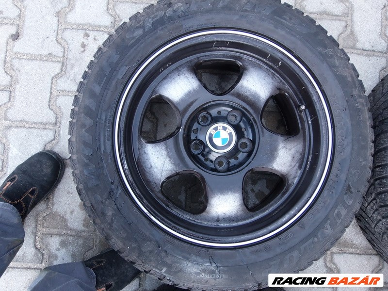 7-es BMW E65/ E66 5x120-as 8x17  (gyári felni) alufelni, 245/55 használt Dunlop téli gumi sxx3 3. kép