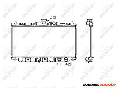 NRF 53671 Hűtőradiátor