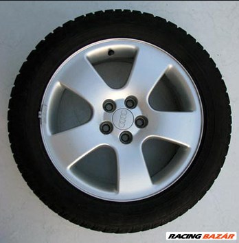 Audi 8L0601170A 57/51mm gyári alufelni felnikupak, felniközép, felni kupak 4. kép