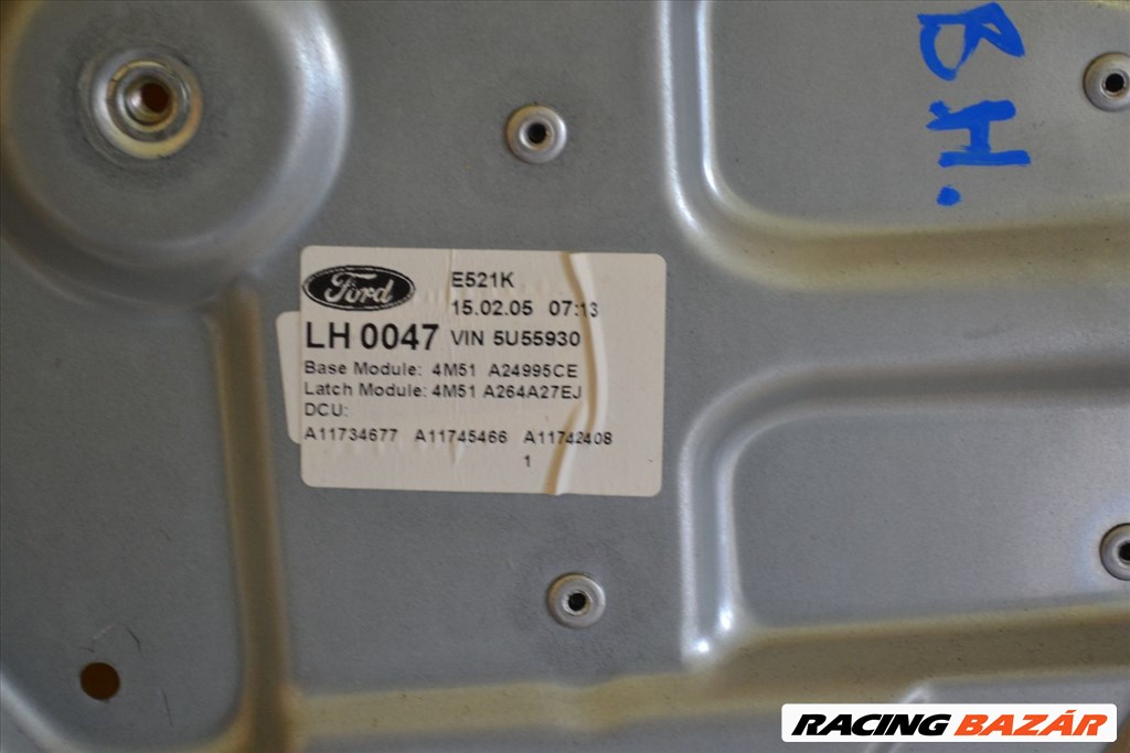 Ford Focus II MK2 bal hátsó mechanikus ablakemelő szerkezet, mechanika! 4M51A24995CE, 4M51A264A27EJ 3. kép