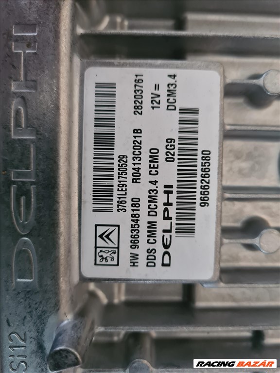 CITROEN C5 III. 2.0 HDI RHF Motorvezérlő elektronika 9666266580 2. kép
