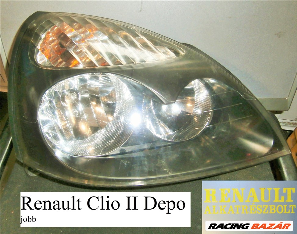 Renault Clio II jobb fényszóró (Depo) 1. kép