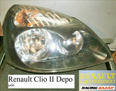 Renault Clio II jobb fényszóró (Depo)