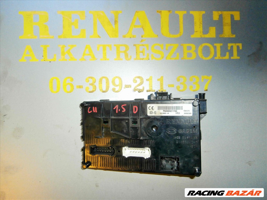 Renault Clio II 1.5d UCH komfort elektronika P8200621763 21659062-7 1. kép