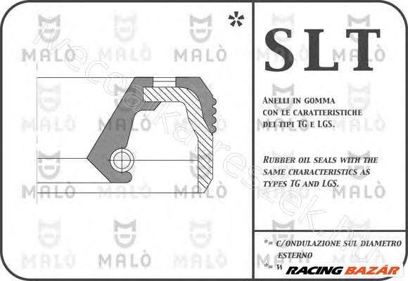 Főtengely első szimmering 2.3 FIAT DUCATO III (02-06) - Akron 504087648_PC 1. kép