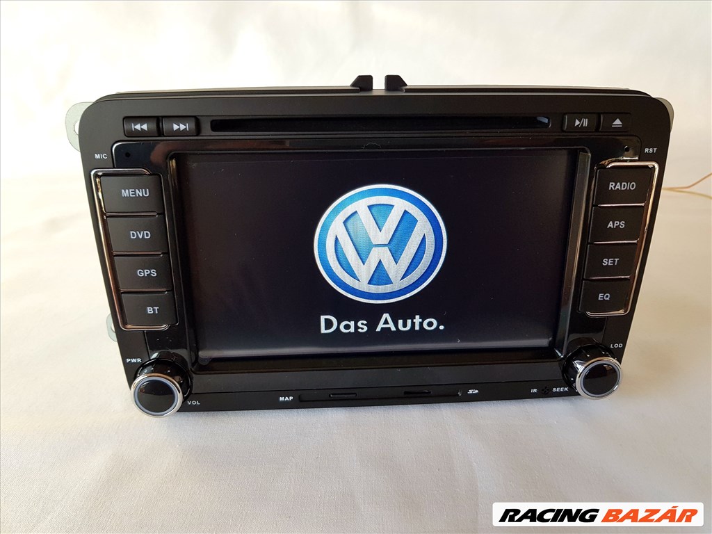Volkswagen multimédia GPS fejegység, rádió, navigáció, tolatókamerával 1. kép