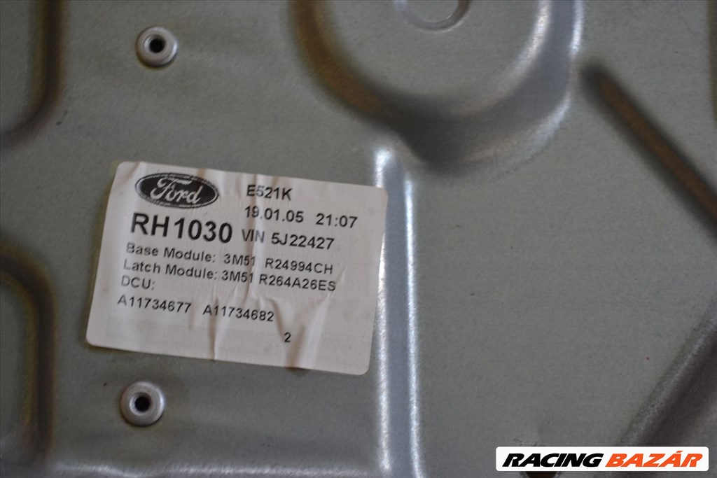 Ford Focus C-MAX jobb hátsó ablakemelő mechanika, szerkezet! 3M51 R24994CH  3M51R24994CH 3. kép