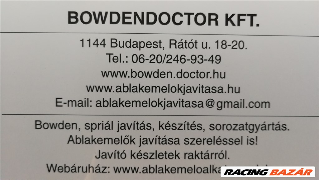 Motorkrékpár bowden és meghajtó spirál javítás,készítés,www.bowdendoctorkft.hu 13. kép