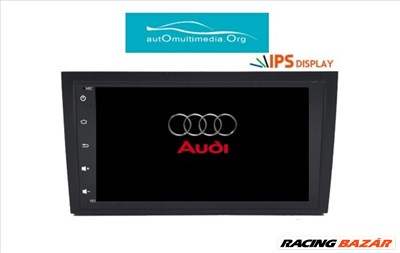 Audi A4 android 10 multimédia GPS navigáció fejegység 2 din rádió tolatókamerával