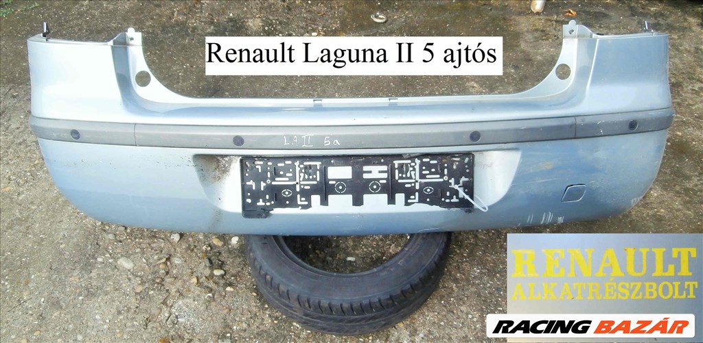 Renault Laguna II 5 ajtós hátsó lökhárító  1. kép
