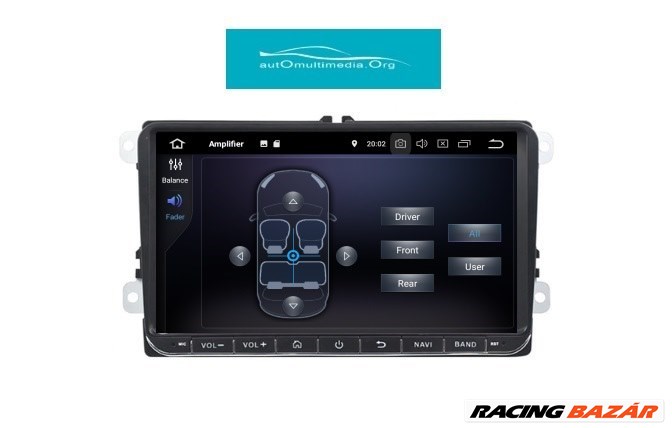 Volkswagen Android 10 Multimédia, GPS Navigáció, VW 2 din Rádió, Tolatókamerával 7. kép