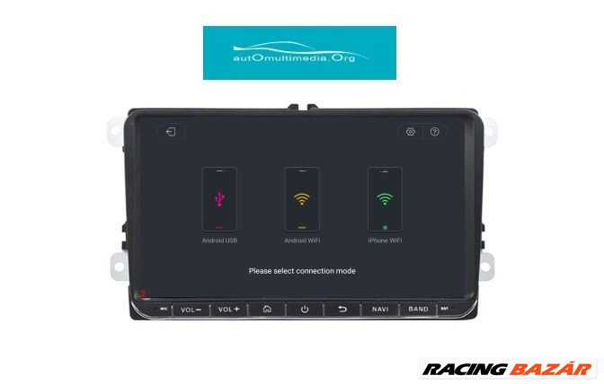 Volkswagen Android 10 Multimédia, GPS Navigáció, VW 2 din Rádió, Tolatókamerával 9. kép