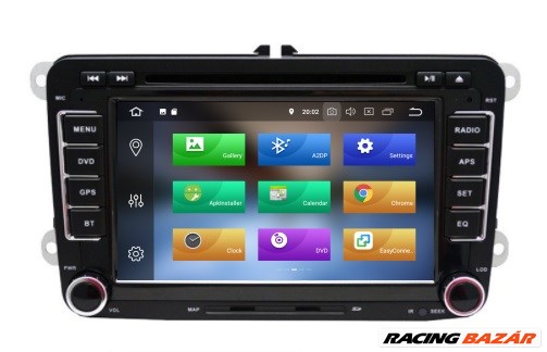 Volkswagen android 10 multimédia GPS navigáció wifi rádió tolatókamerával 4. kép