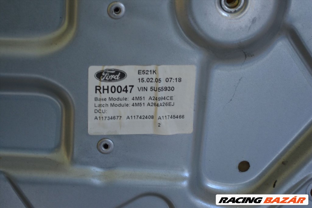 Ford Focus II MK2 kombi jobb hátsó ablakemelő szerkezet, mechanika! 4M51 A24994CE 4M51A24994CE 3. kép