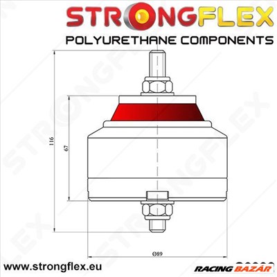 Univerzális motortartó bak - Strongflex (pár)