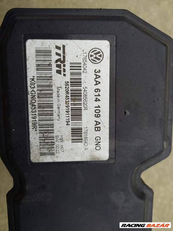 VW Passat B7 ABS kocka 3AA614109AB Passat B7 ABS tömb elektronika 2010-2015 2. kép
