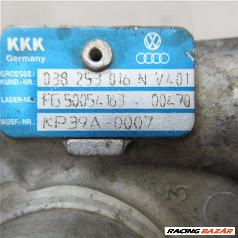 SKODA FABIA 1.9PDTDI 101LE TURBÓ KKK 038253019P  5. kép