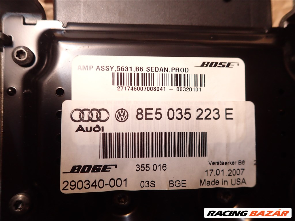 Audi A4 Bose erősítő 8E5035223E 3. kép
