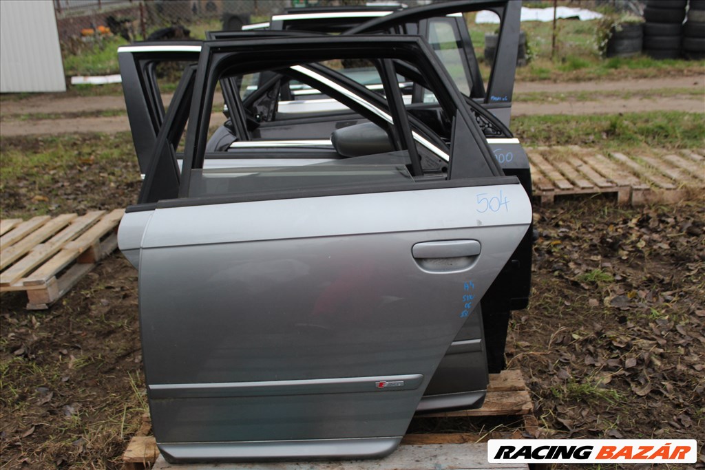 Audi A4 B7 bal hátsó ajtó üresen (504) 1. kép