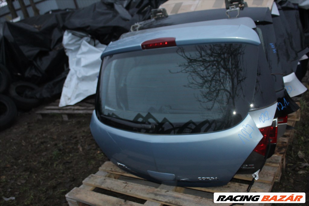 Opel Corsa D csomagtér ajtó üresen szélvédővel (123.) 1. kép