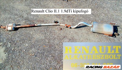 Renault Clio II/1 1.9dTi kipufogó 