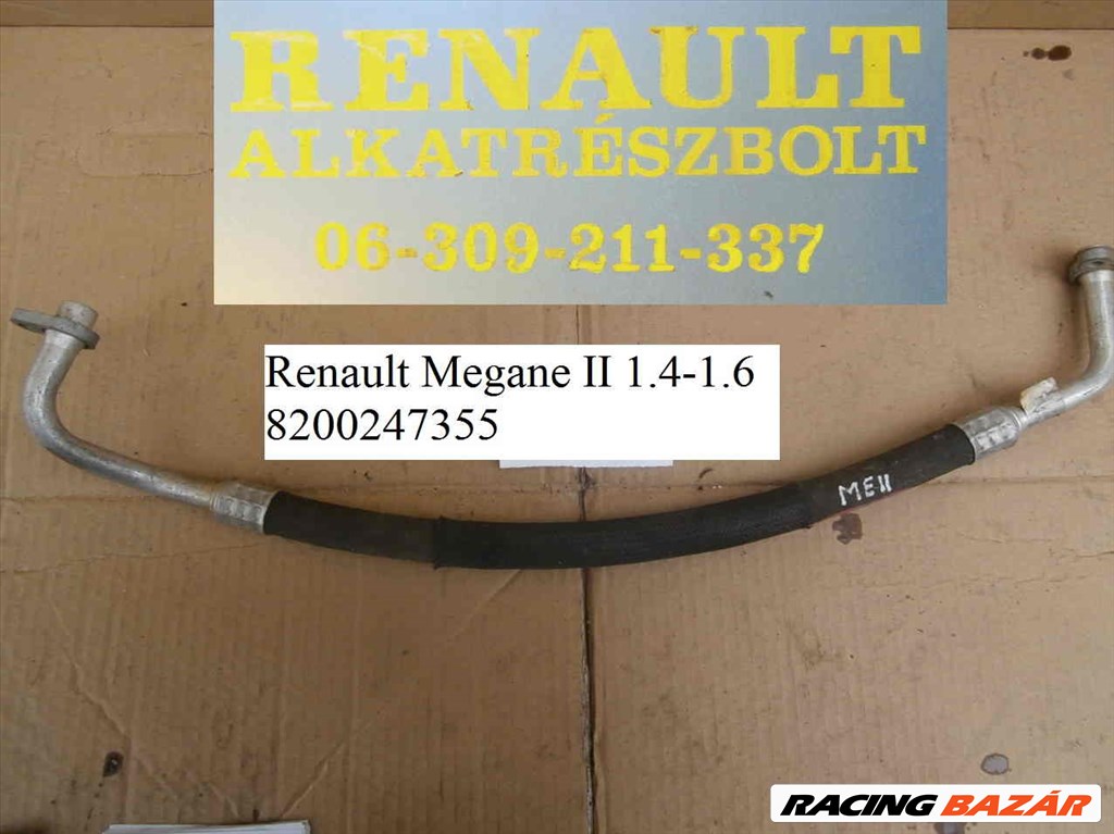 Renault Megane II 1.4-1.6 klímacső 8200247355 1. kép