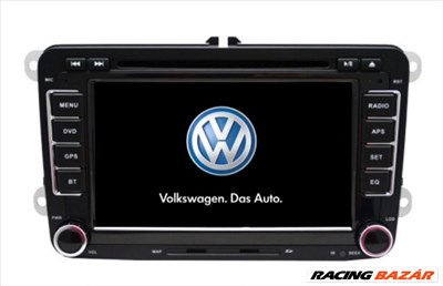 Volkswagen Android 10 Multimédia VW 2 din Rádió GPS Navigációs Fejegység Tolatókamerával!