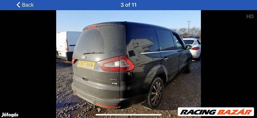 Ford Galaxy csomagtér ajtó csomagtérajtó kompletr gyári lámpa zár üvef 2. kép