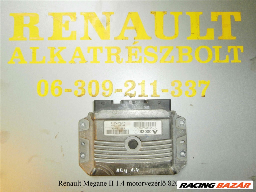 Renault Megane II 1.4 motorvezérlő 8200321263 1. kép