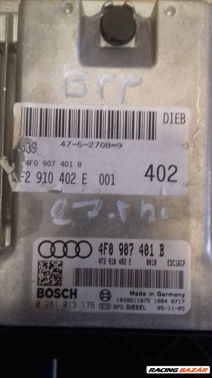 Audi A6 (C6 - 4F) Motorvezérlö.2.7 TDI. 4FO907401B 2. kép