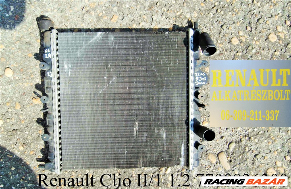 Renault Clio II/1 1.2 vízhűtő 7700836300 1. kép