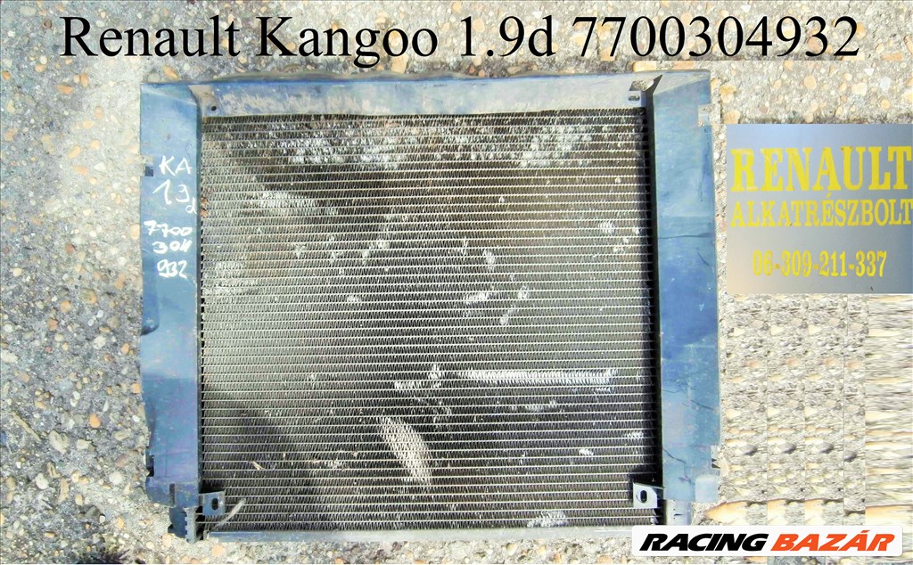 Renault Kangoo 1.9d vízhűtő 7700304932 1. kép