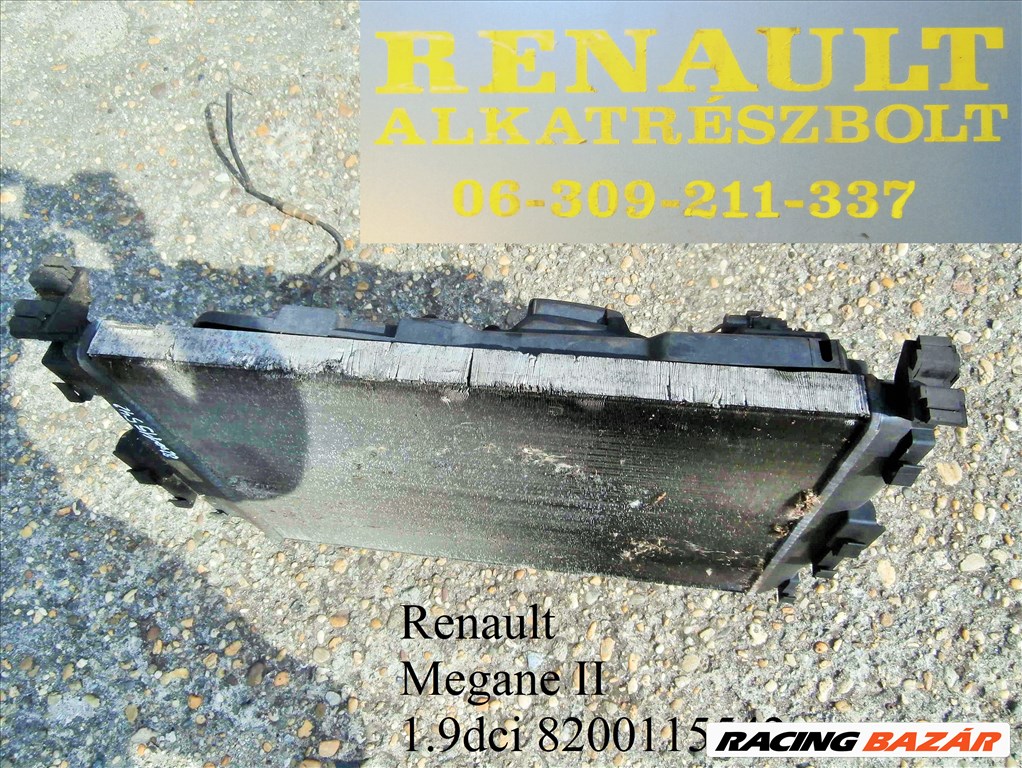 Renault Megane II 1.9dci vízhűtő 8200115542 1. kép