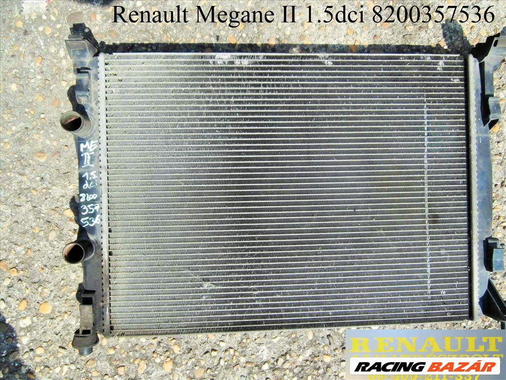 Renault Megane II 1.5dci vízhűtő 8200357536 1. kép