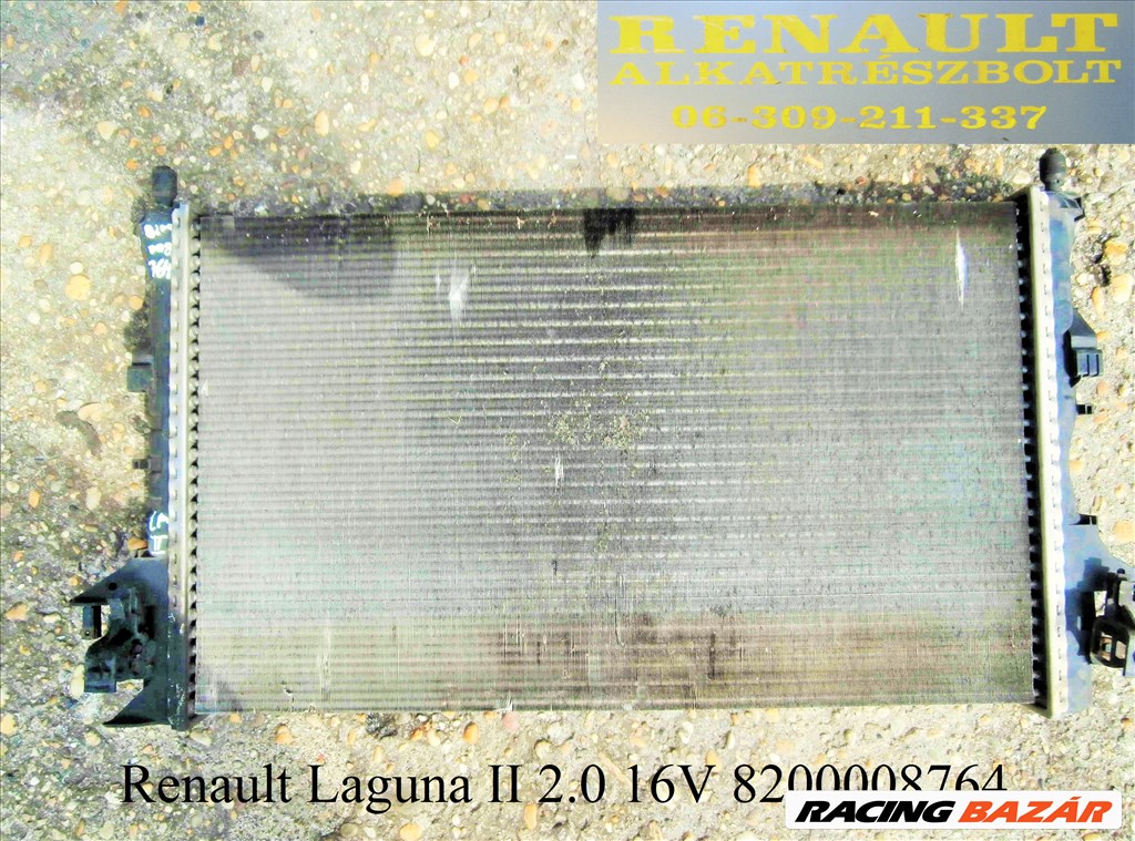 Renault Laguna II 2.0 16V vízhűtő 8200008764 1. kép