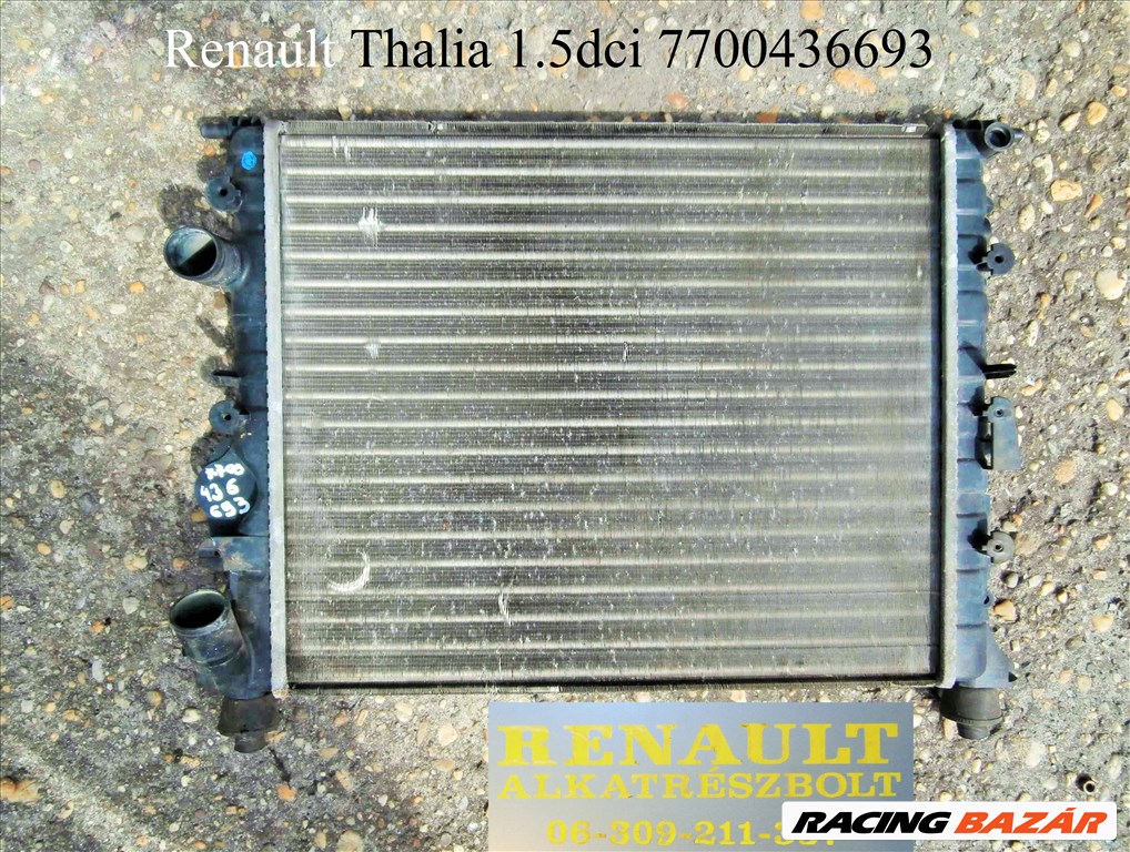 Renault Thalia 1.5dci vízhűtő 7700436693 1. kép