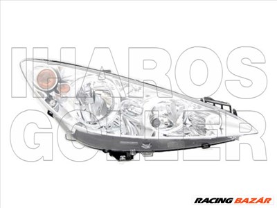 Peugeot RCZ 2010-2012 - Fényszóró H7/H1 jobb (motorral) TYC