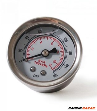 Benzinnyomásmérő óra 0-11 BAR (fehér)