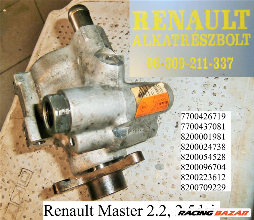 Renault Master 2.2, 2.5dci szervószivattyú 7700426719 7700437081 8200001981 8200024738 8200054528 1. kép