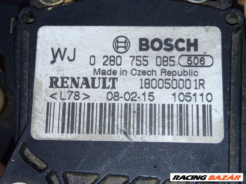 Renault Laguna III Elektromos gázpedál 0280755085 180050001R 2. kép