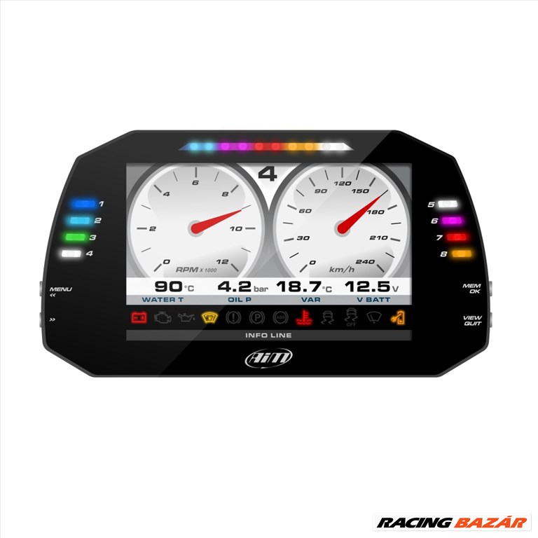 AIM Motorsport MXG 1.2 Strada Dash (7" színesr TFT kijelző) 1. kép