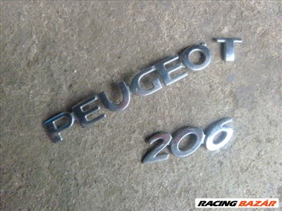 Peugeot 206 1999 csomagtérajtó felirat 