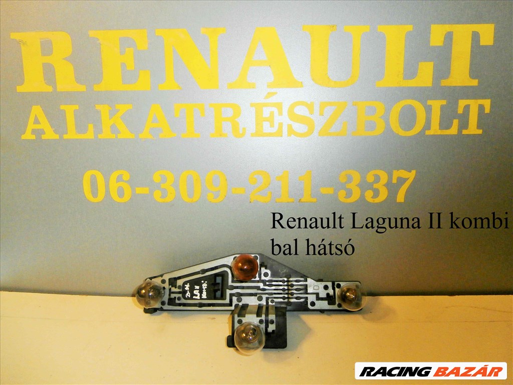 Renault Laguna II kombi bal hátsó lámpafoglalat, lámpaburkolat 1. kép