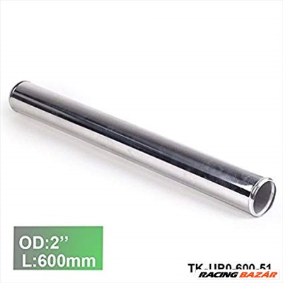Alumínium cső idom egyenes  - átmérő 51mm / 2" - hossz 600mm