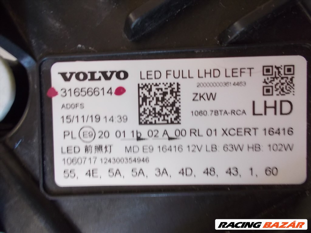 VOLVO XC60 bal első LED fényszóró 2018- 3165661431108600 4. kép
