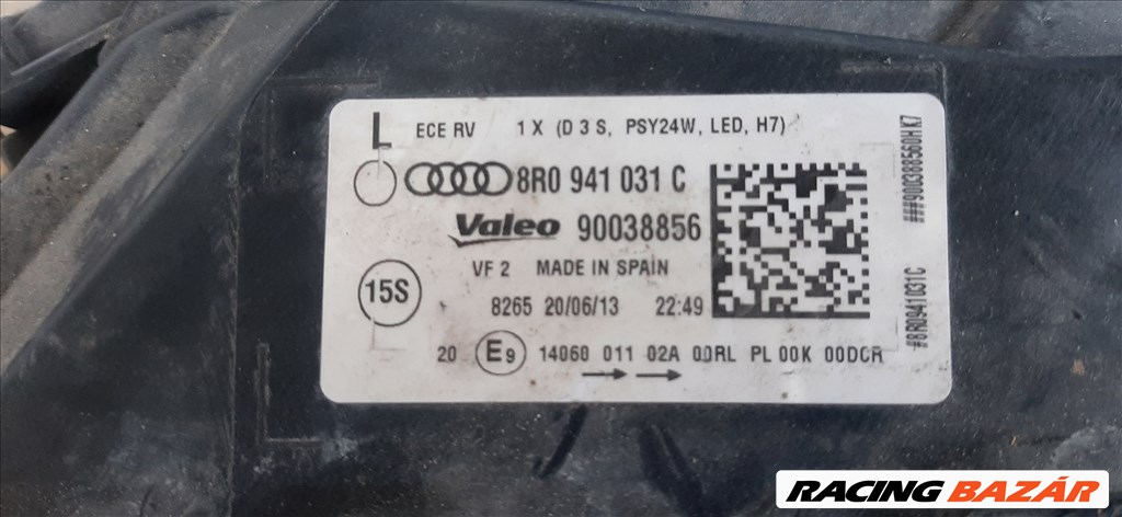 Audi Q5 xenon lámpák, ajtó, stb... 8R0941753C 4. kép