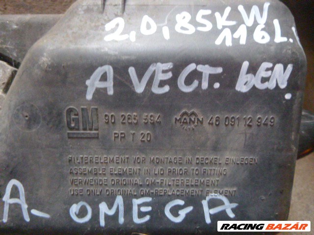 Opel Vectra A , OMEGA   ,,A   levegőszűrőház légtömegmérővel 2.0, 8v 0280202208 3. kép