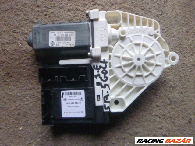 Volkswagen Golf V BAL ELSŐ ablakemelő motor 1K0 959 792 C 1K4837402E 4. kép